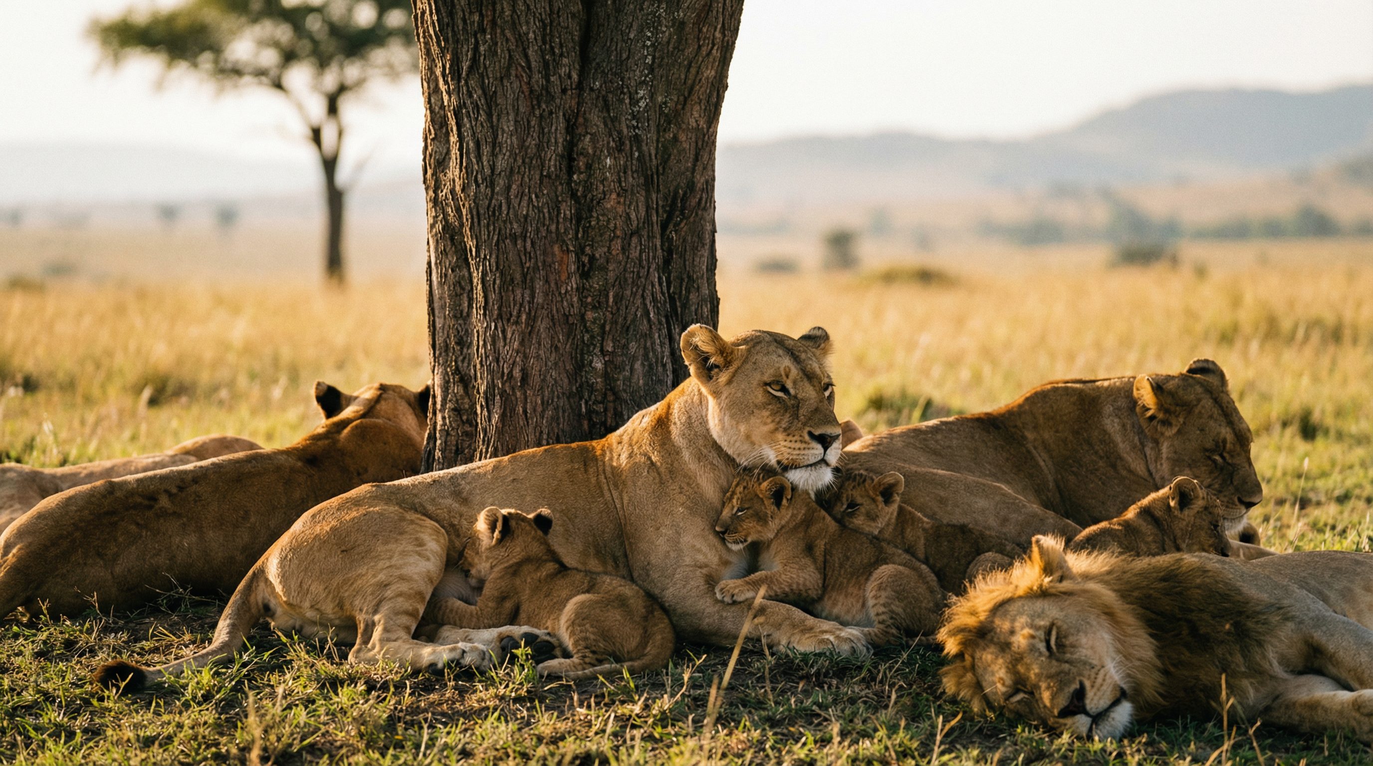 抖阴视频：非洲狮群日常生活纪录片